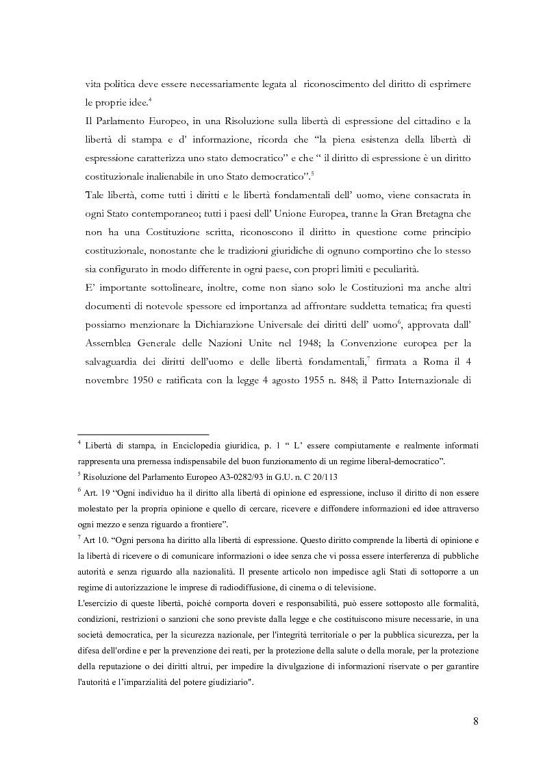 Anteprima della tesi: Disciplina delle pubblicazioni on line. La legge 7 marzo 2001 n. 62, Pagina 5
