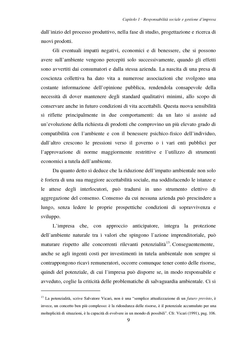 Anteprima della tesi: La responsabilità ambientale e il bilancio sociale: l'esperienza del comparto chimico e petrolifero della provincia di Livorno, Pagina 11