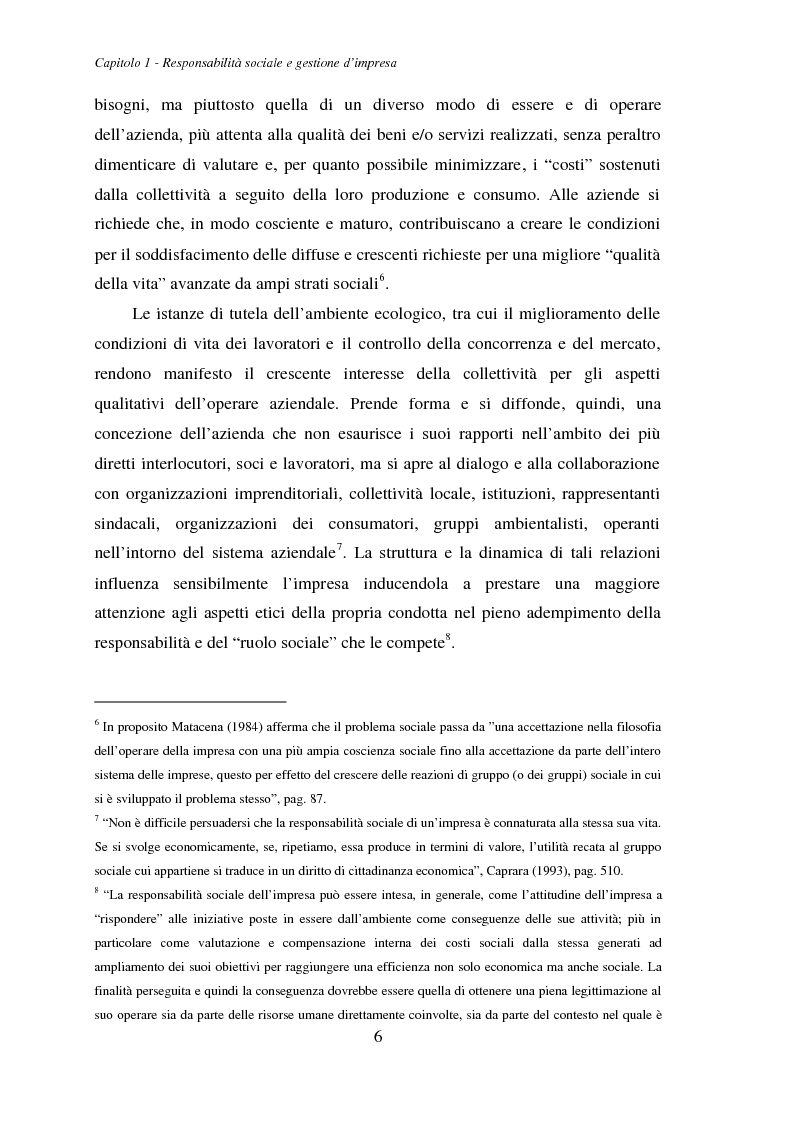 Anteprima della tesi: La responsabilità ambientale e il bilancio sociale: l'esperienza del comparto chimico e petrolifero della provincia di Livorno, Pagina 8