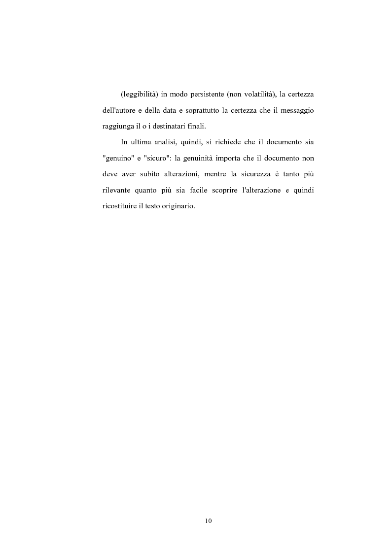 Anteprima della tesi: Il documento: nuove tecnologie (documento elettronico e firma digitale), Pagina 10