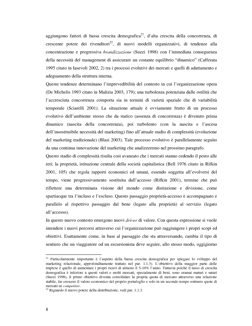 Anteprima della tesi: Marche e tessuto sociale: un approccio interdisciplinare. Dall'analisi dei valori di marca, all'ipotesi di una successione postmoderna delle istituzioni sociali., Pagina 13