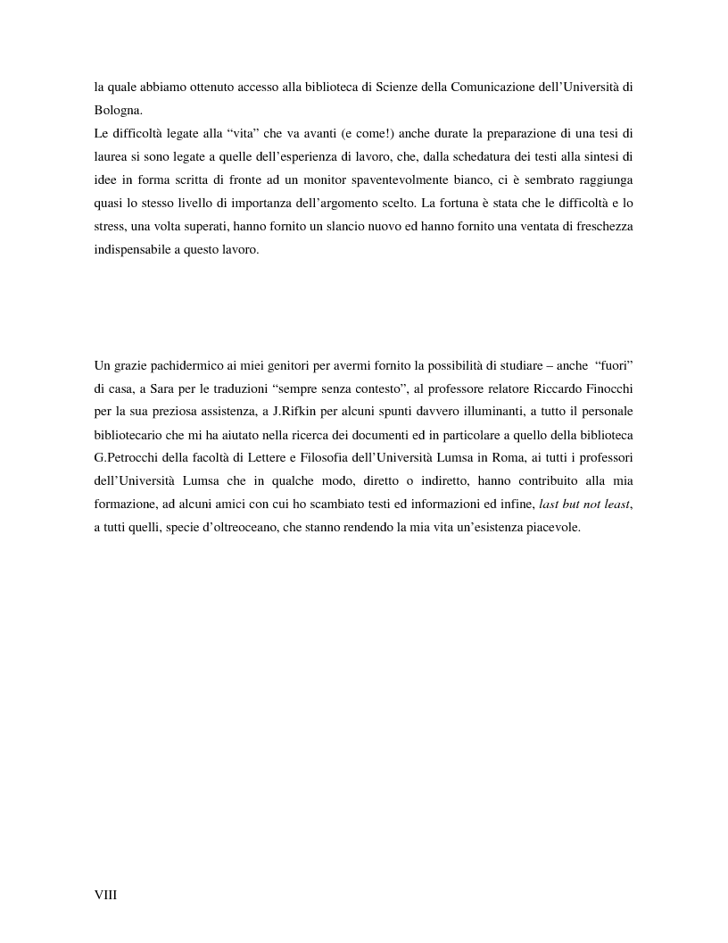 Anteprima della tesi: Marche e tessuto sociale: un approccio interdisciplinare. Dall'analisi dei valori di marca, all'ipotesi di una successione postmoderna delle istituzioni sociali., Pagina 2
