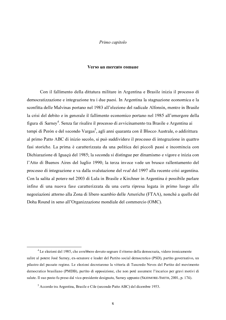 Anteprima della tesi: Le strutture decisionali del Mercosud, Pagina 4