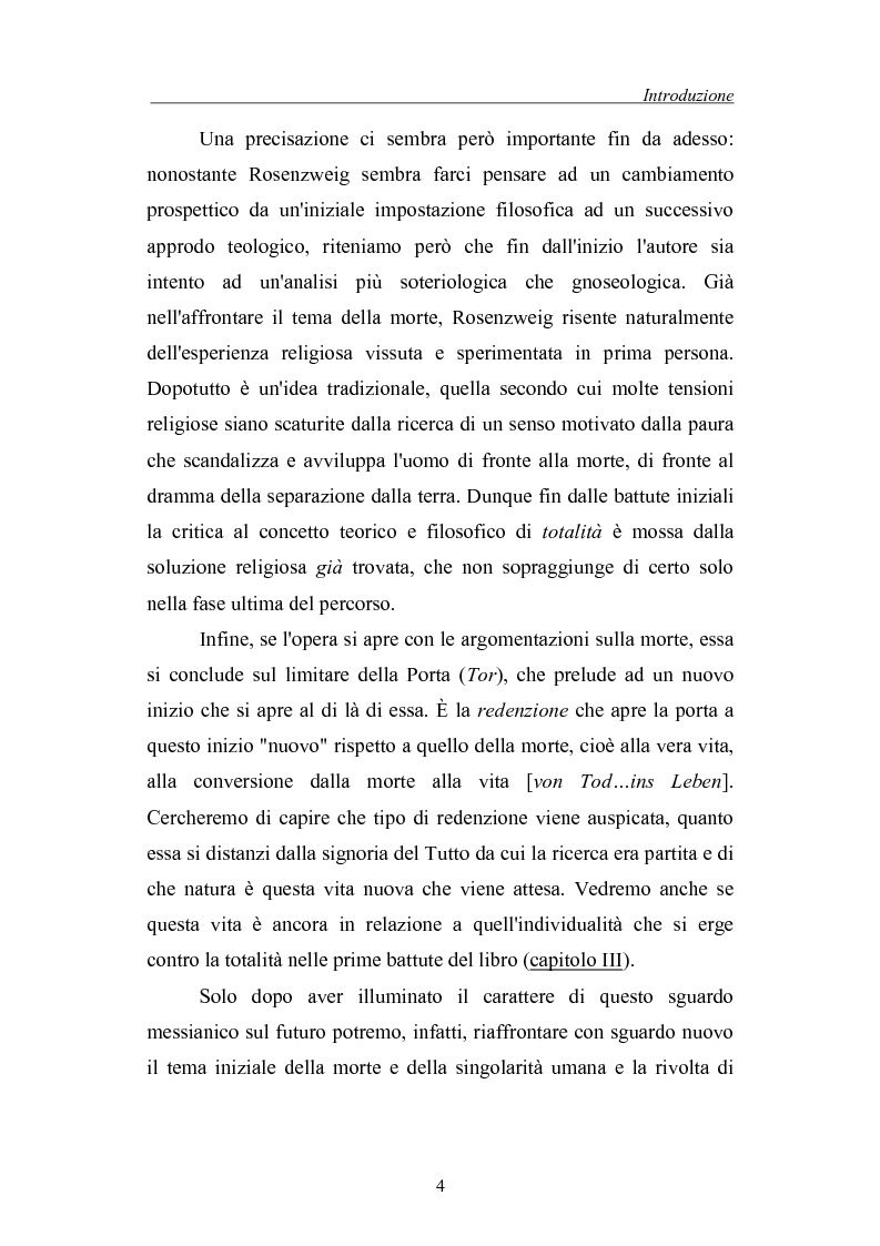 Anteprima della tesi: La morte come critica alla totalità: Franz Rosenzweig e Th. W. Adorno, Pagina 4