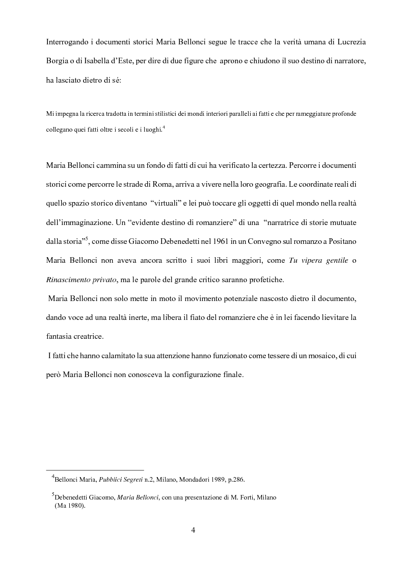 Anteprima della tesi: Maria Bellonci. Dalla storia alla poesia della scrittura., Pagina 2
