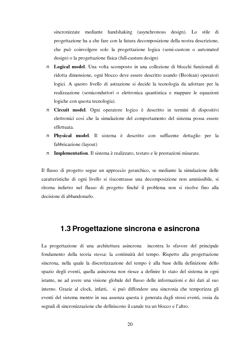 Anteprima della tesi: Progettazione di microprocessori asincroni per l'elaborazione numerica dei segnali, Pagina 10
