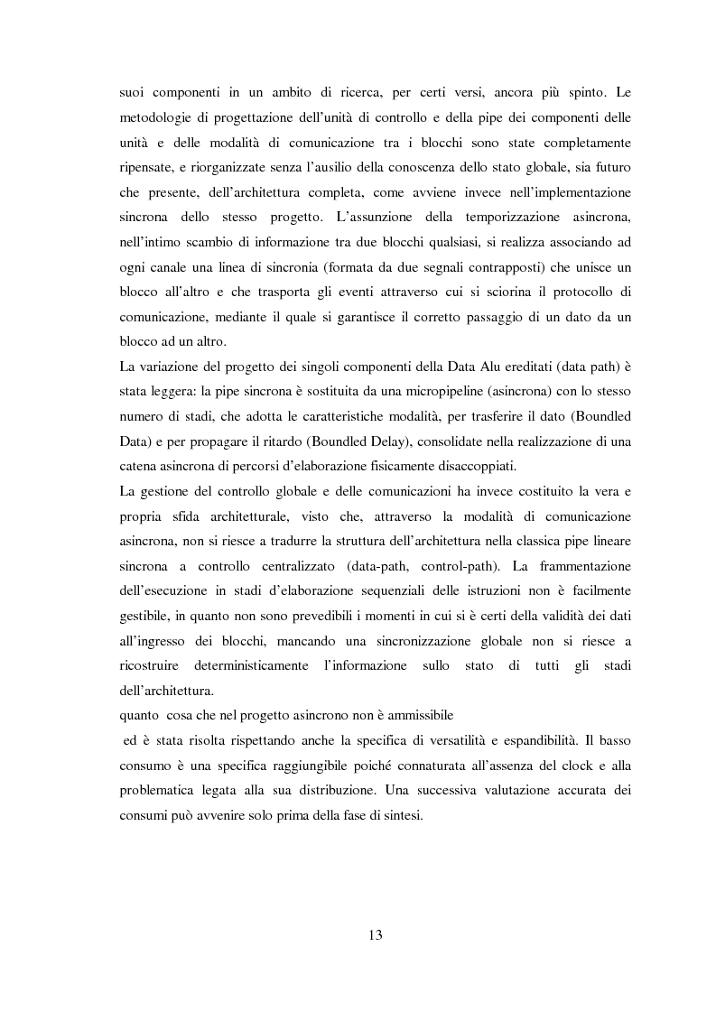 Anteprima della tesi: Progettazione di microprocessori asincroni per l'elaborazione numerica dei segnali, Pagina 3