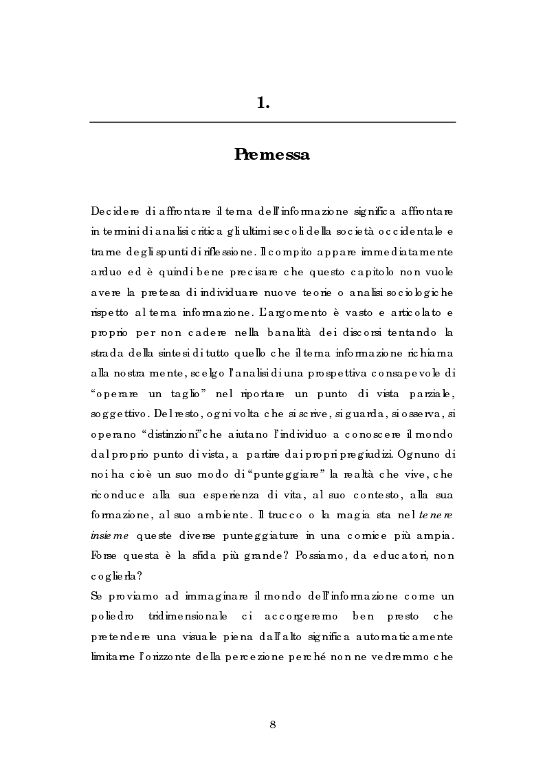 Anteprima della tesi: L' esperienza dell' Informagiovani . Una lettura pedagogica., Pagina 6
