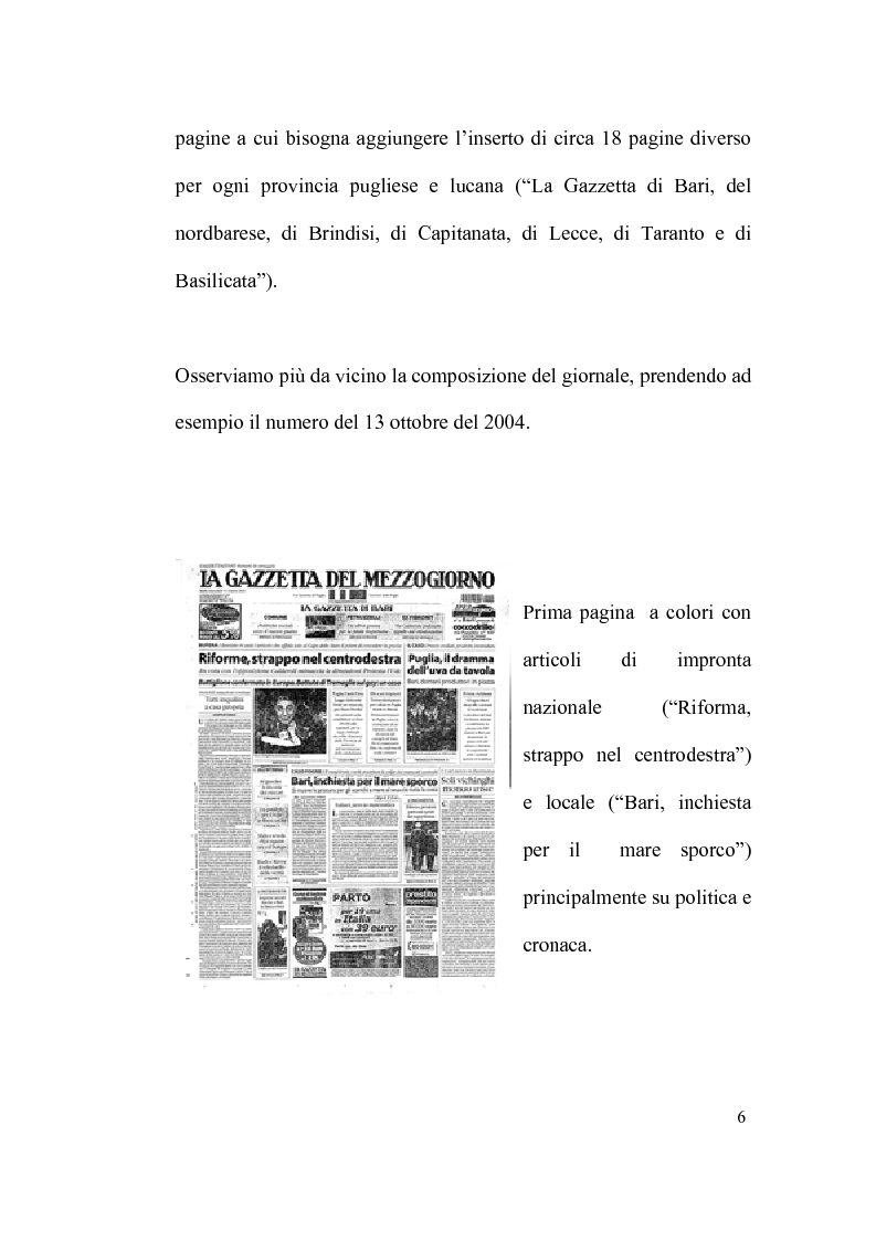 Anteprima della tesi: La scommessa de "La Repubblica" e del "Corriere della Sera": Un nuovo giornalismo in Puglia?, Pagina 6