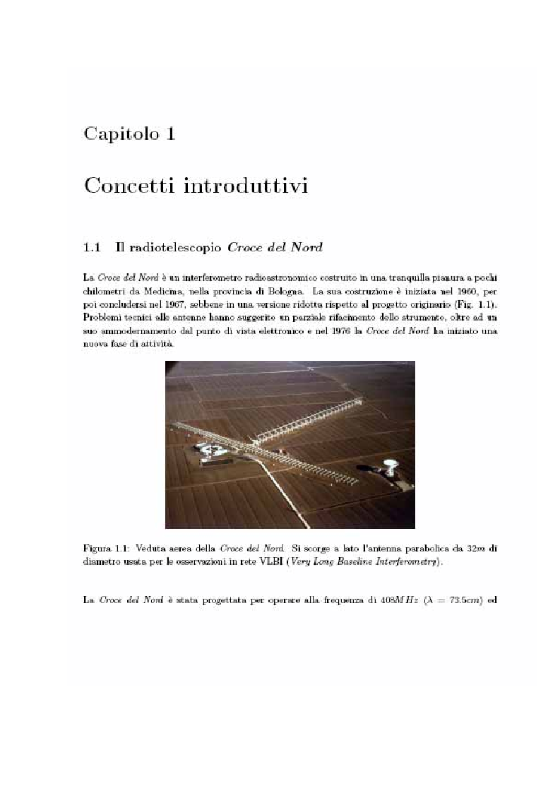 Anteprima della tesi: Studio di algoritmi di beamforming , tecniche di mitigazione delle radiointerferenze e procedure di calibrazione applicabili ai radiotelescopi di nuova generazione (SKA: Square Kilometre Array), Pagina 1