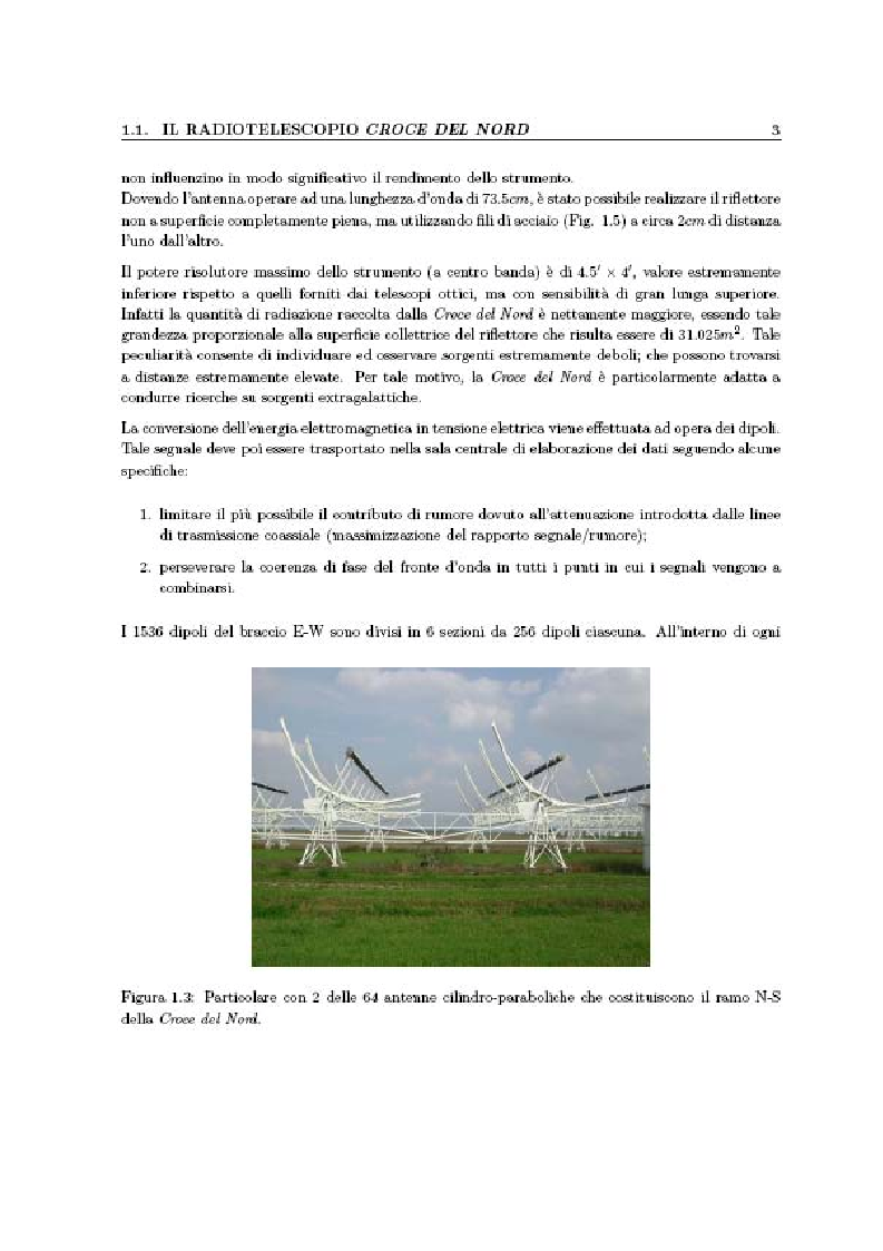 Anteprima della tesi: Studio di algoritmi di beamforming , tecniche di mitigazione delle radiointerferenze e procedure di calibrazione applicabili ai radiotelescopi di nuova generazione (SKA: Square Kilometre Array), Pagina 3