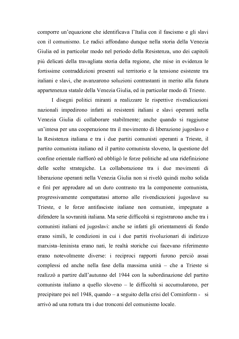 Anteprima della tesi: Il problema dell'unità sindacale a Trieste nell'immediato dopoguerra (1945 - 1947). L'esperienza della Commissione Centrale di Intesa Sindacale., Pagina 4