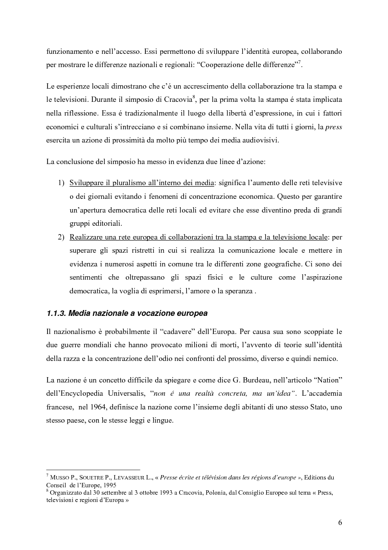 Anteprima della tesi: Un Medium Europeo per un opinione pubblica Europea, Pagina 4