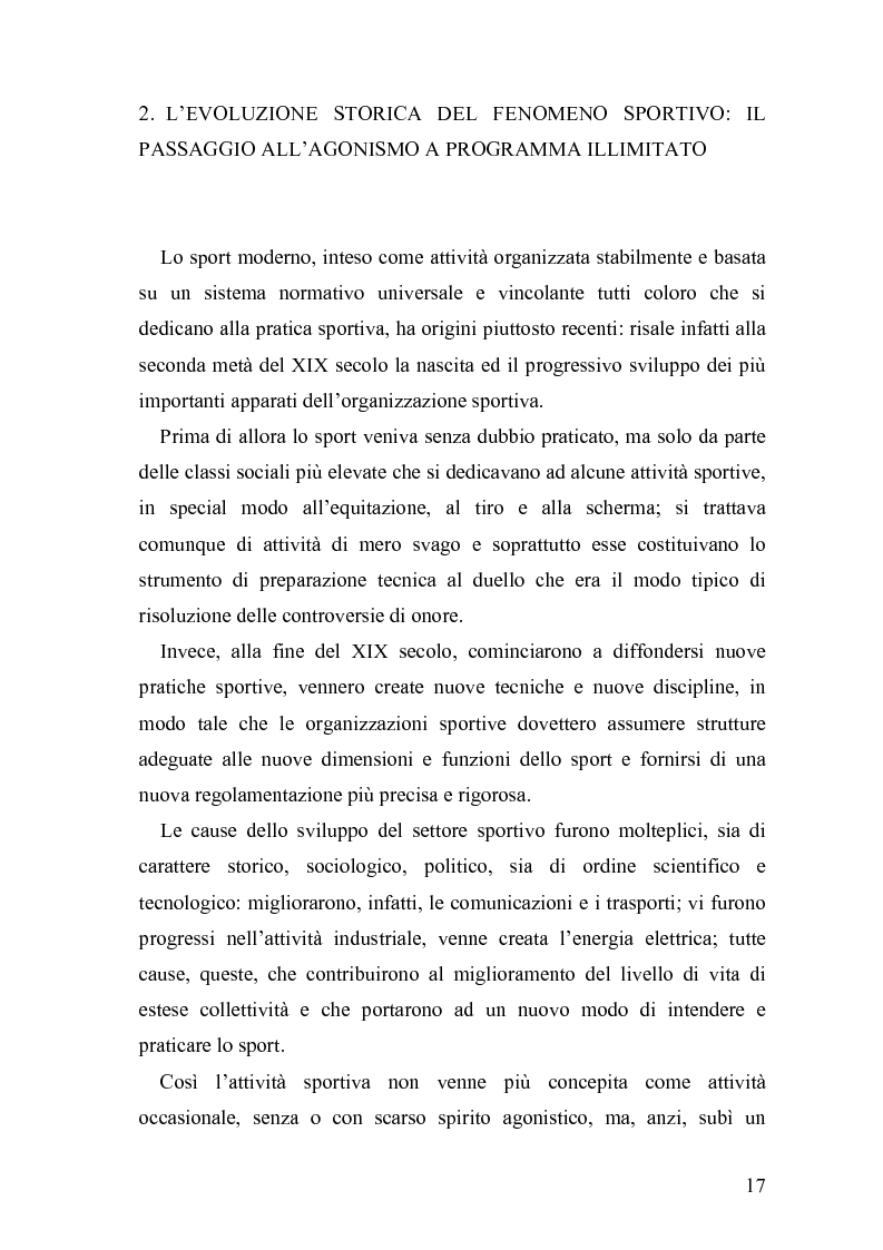Anteprima della tesi: Il fenomeno sportivo nello Stato italiano tra la teoria pluralistico-ordinamentale e l'impostazione statualistica, Pagina 12