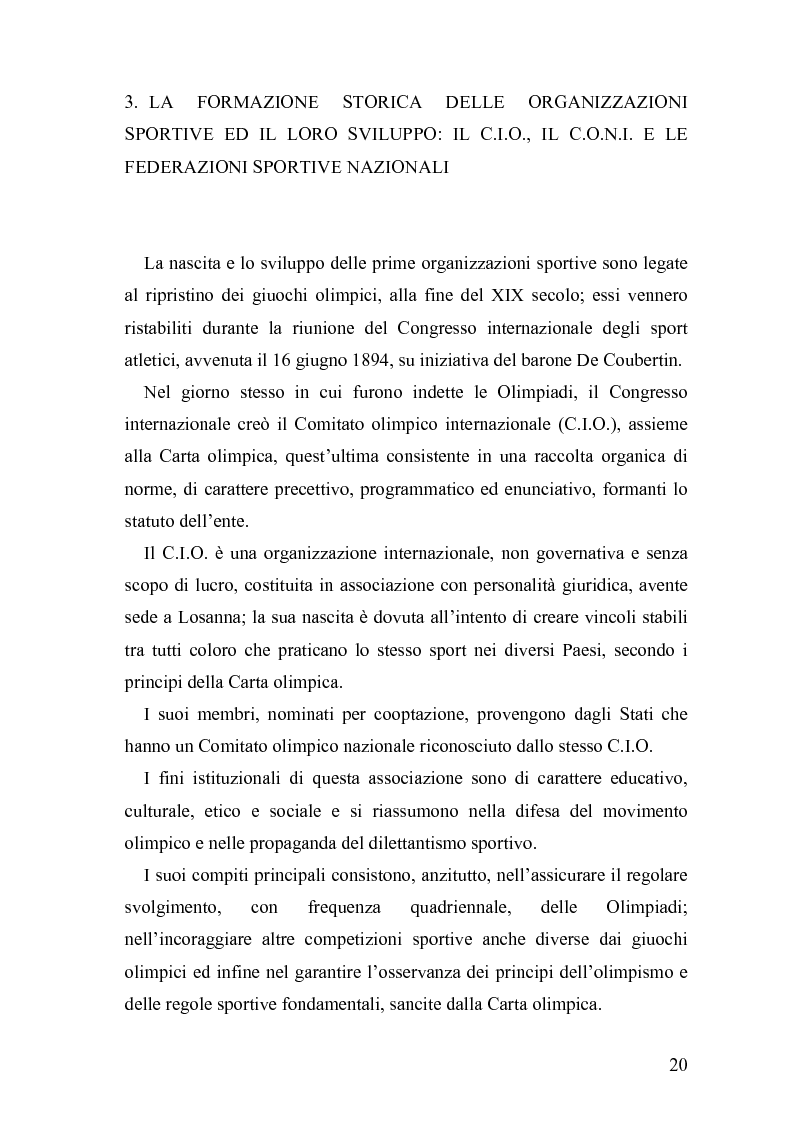Anteprima della tesi: Il fenomeno sportivo nello Stato italiano tra la teoria pluralistico-ordinamentale e l'impostazione statualistica, Pagina 15
