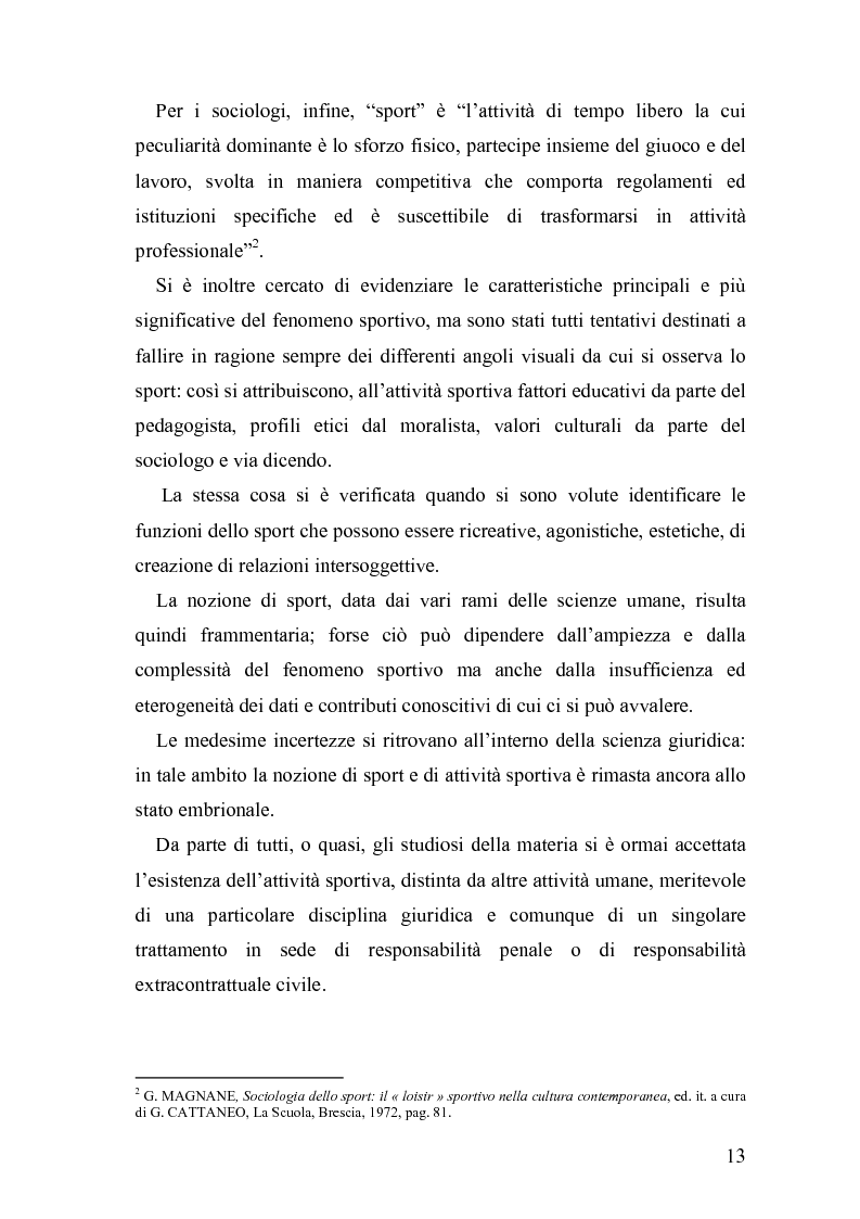Anteprima della tesi: Il fenomeno sportivo nello Stato italiano tra la teoria pluralistico-ordinamentale e l'impostazione statualistica, Pagina 8