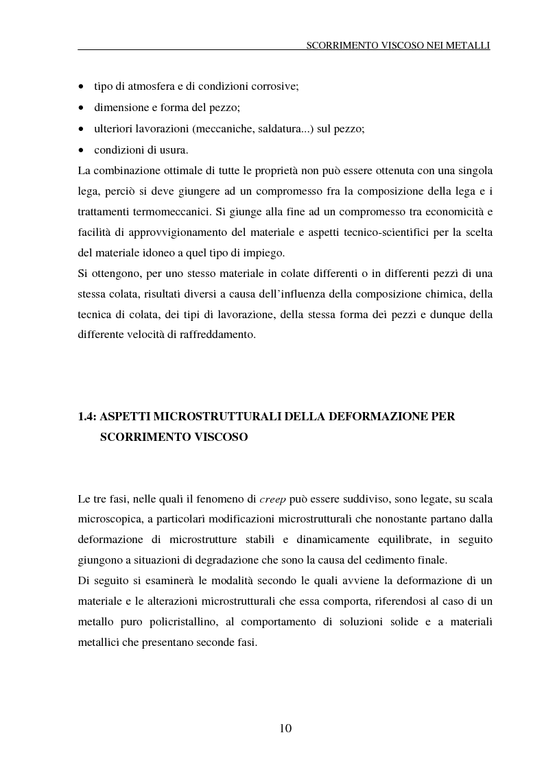 Anteprima della tesi: Scorrimento viscoso e danneggiamento in compositi a matrice metallica, Pagina 10