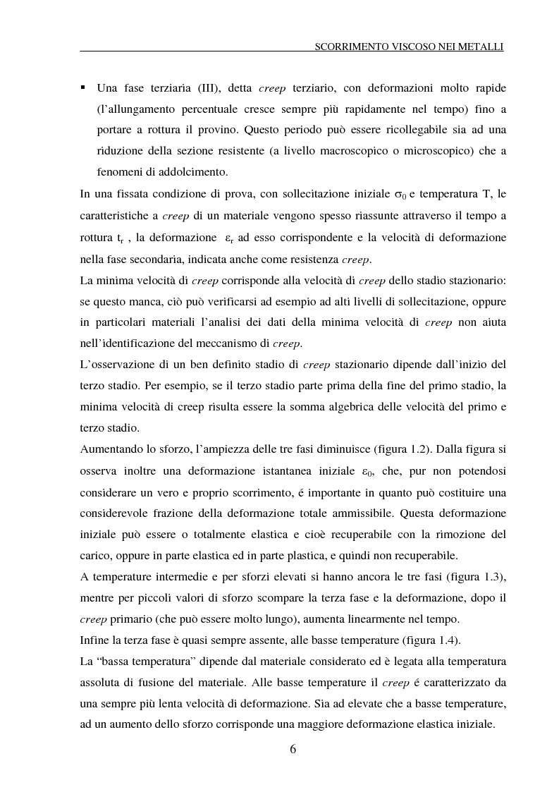 Anteprima della tesi: Scorrimento viscoso e danneggiamento in compositi a matrice metallica, Pagina 6