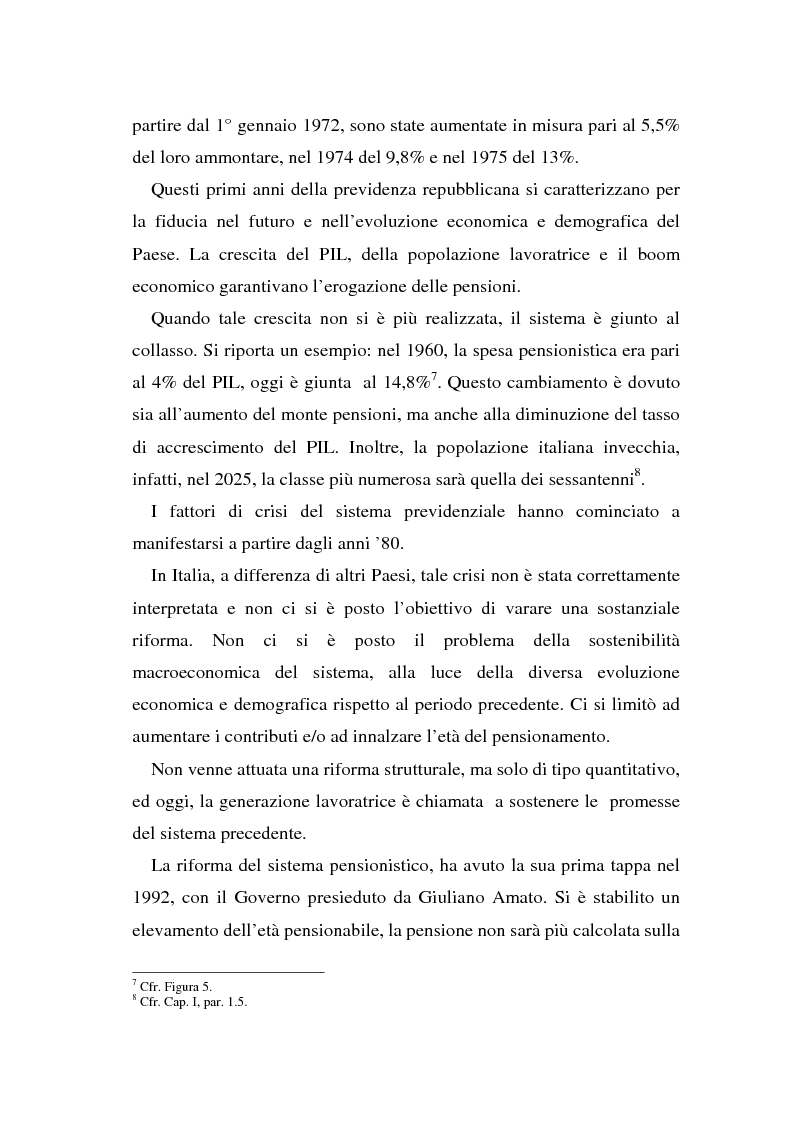 Anteprima della tesi: Effetti dei sistemi pensionistici nell'andamento dell'economia: schemi e ipotesi di riforma a confronto, Pagina 9