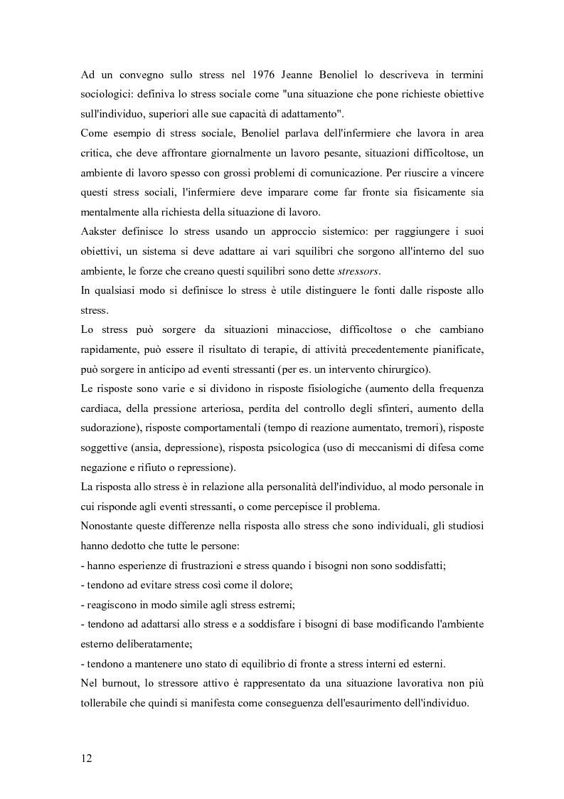 Anteprima della tesi: Dinamiche relazionali e organizzative in un contesto ospedaliero, Pagina 10