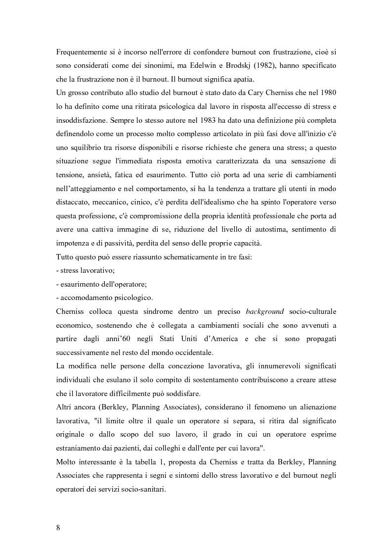 Anteprima della tesi: Dinamiche relazionali e organizzative in un contesto ospedaliero, Pagina 6