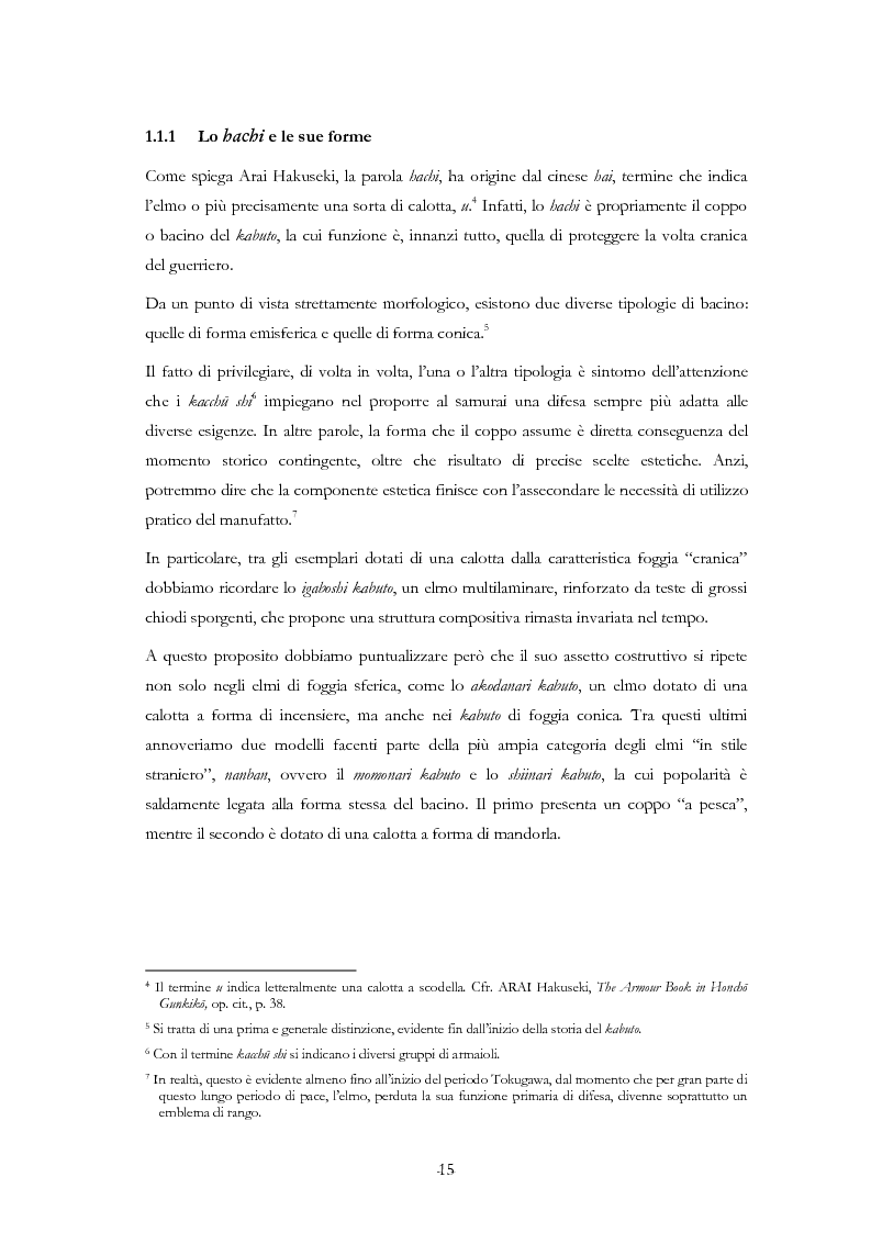 Anteprima della tesi: Kabuto, Jingasa eMengu: evoluzione storica e studio dell'elmo giapponese con speciale riferimento agli esemplari delle civiche raccolte milanesi, Pagina 11