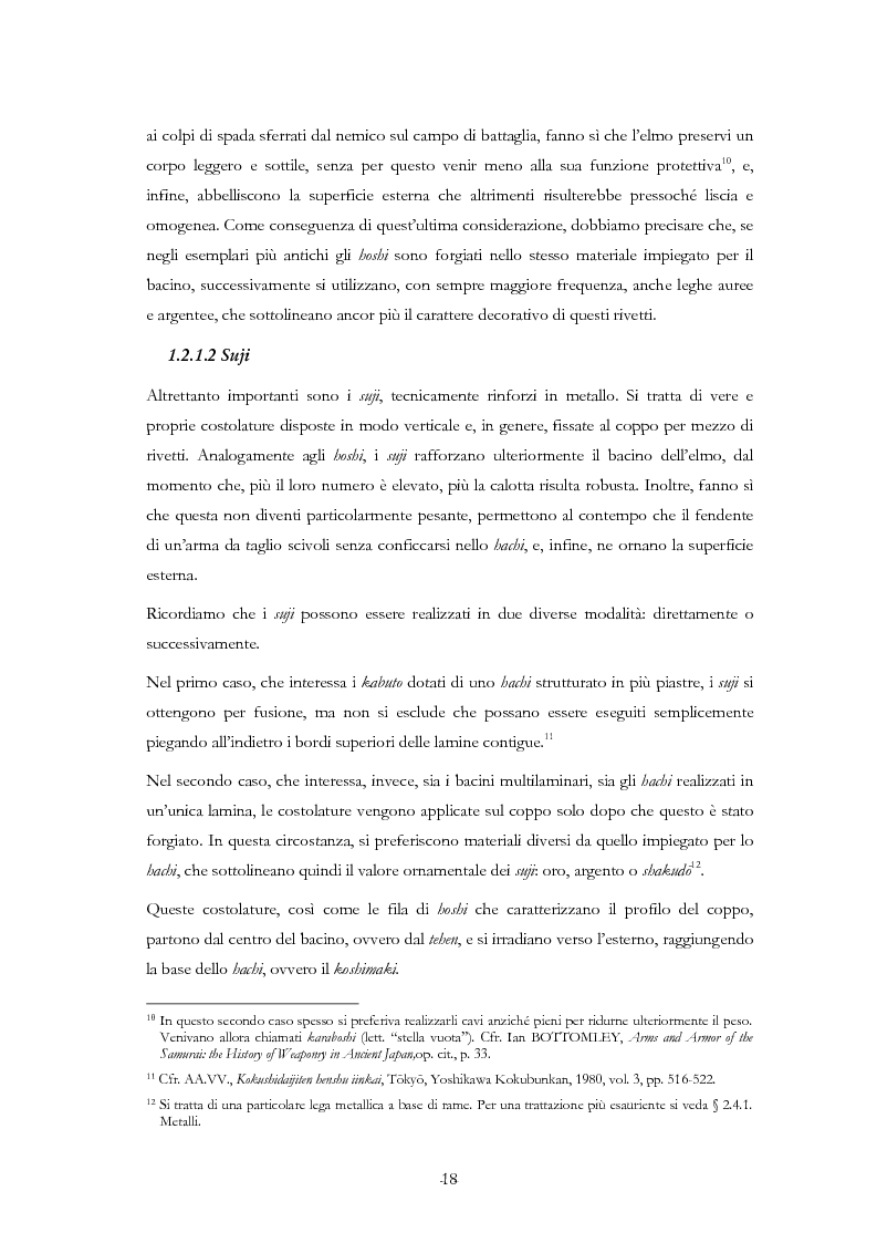 Anteprima della tesi: Kabuto, Jingasa eMengu: evoluzione storica e studio dell'elmo giapponese con speciale riferimento agli esemplari delle civiche raccolte milanesi, Pagina 14