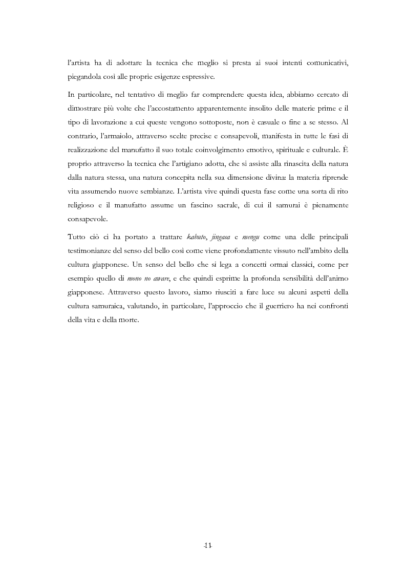 Anteprima della tesi: Kabuto, Jingasa eMengu: evoluzione storica e studio dell'elmo giapponese con speciale riferimento agli esemplari delle civiche raccolte milanesi, Pagina 7