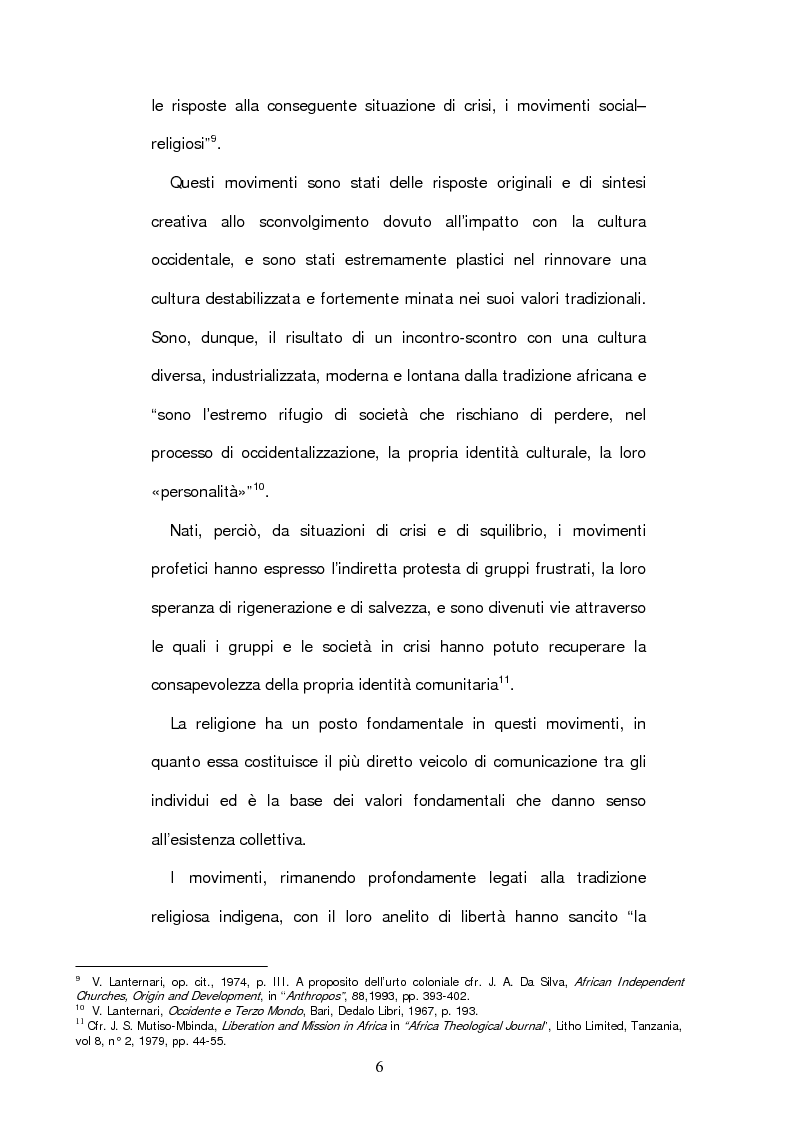 Anteprima della tesi: Una Chiesa Aladura Nigeriana: La Chiesa dei Cherubini e dei Serafini, Pagina 12