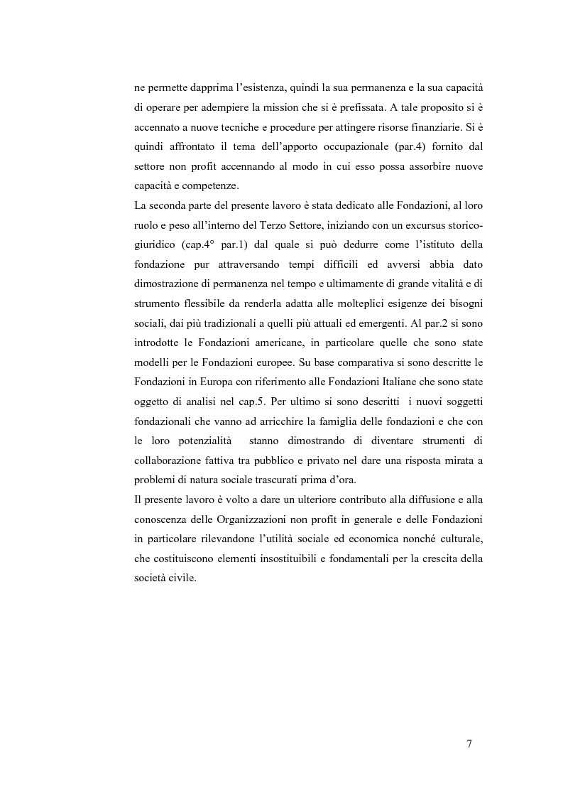 Anteprima della tesi: Non profit e fondazioni, Pagina 2