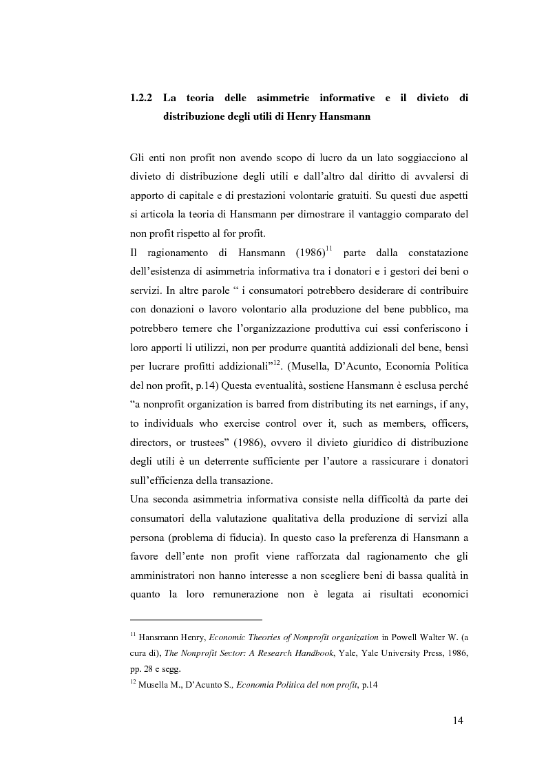 Anteprima della tesi: Non profit e fondazioni, Pagina 9