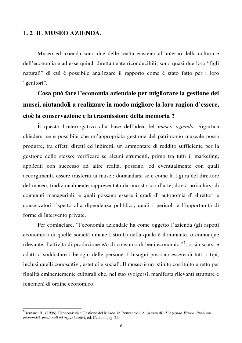 Anteprima della tesi: Il marketing dei musei. Il caso della fondazione Guggenheim., Pagina 13
