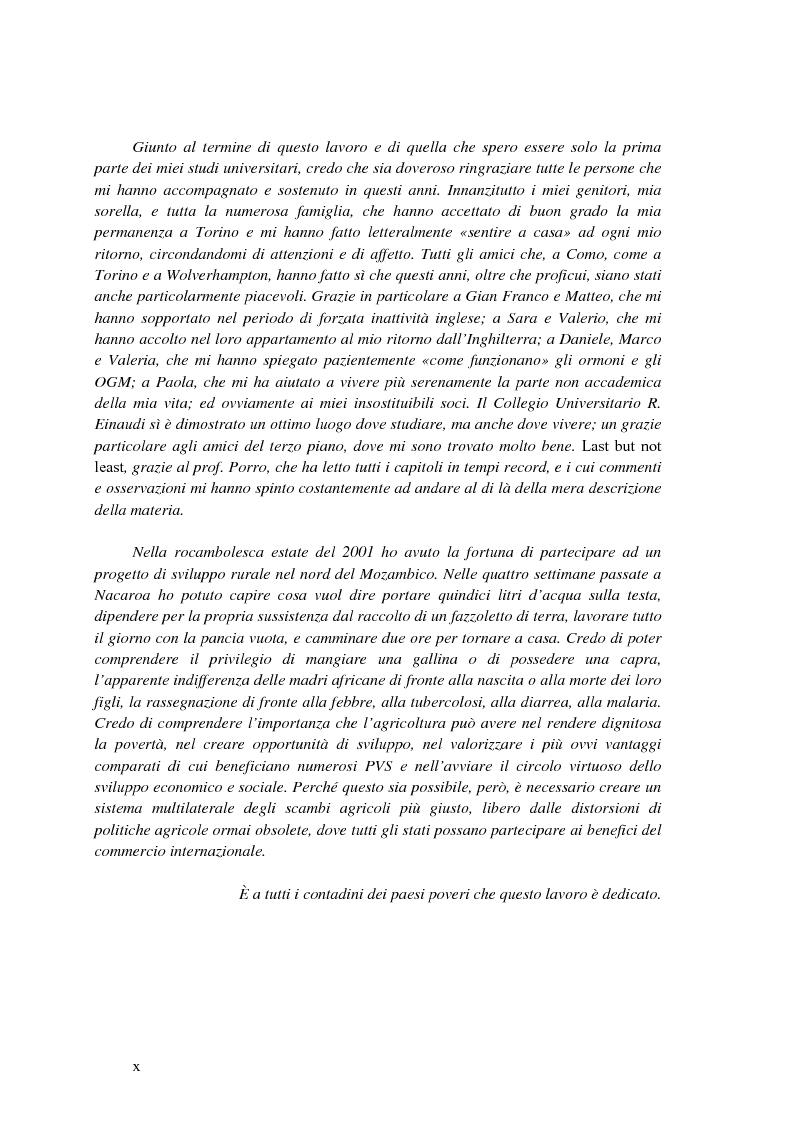 Anteprima della tesi: La disciplina internazionale del commercio dei prodotti agricoli: l'Organizzazione mondiale del commercio e la Comunità europea, Pagina 9