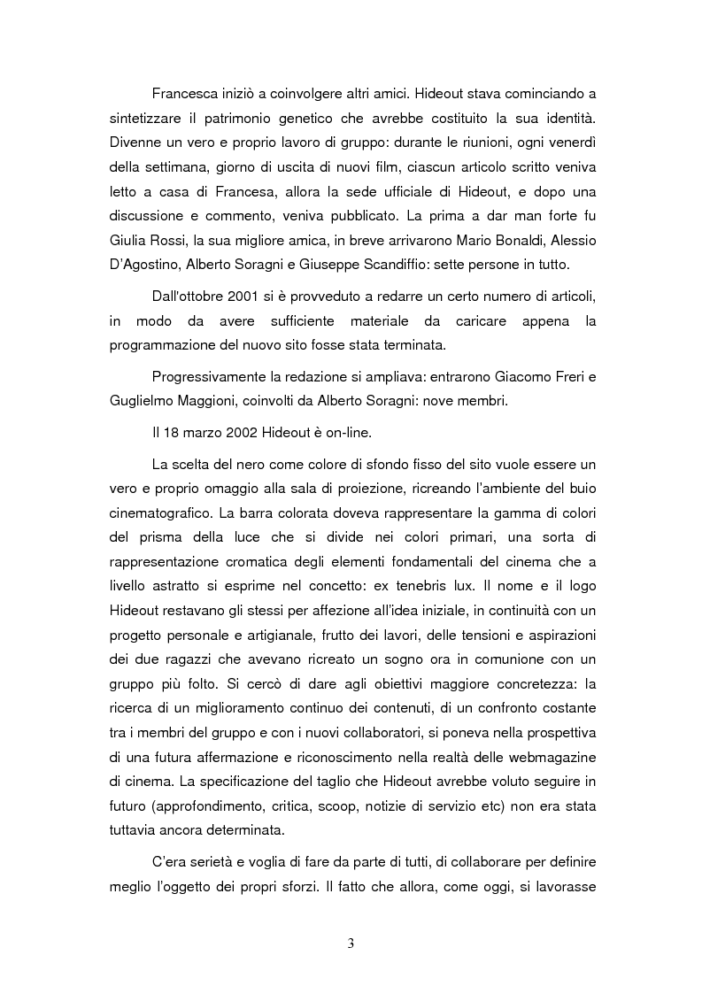 Anteprima della tesi: La costruzione dell'identità di gruppo: il caso Hideout, Pagina 3
