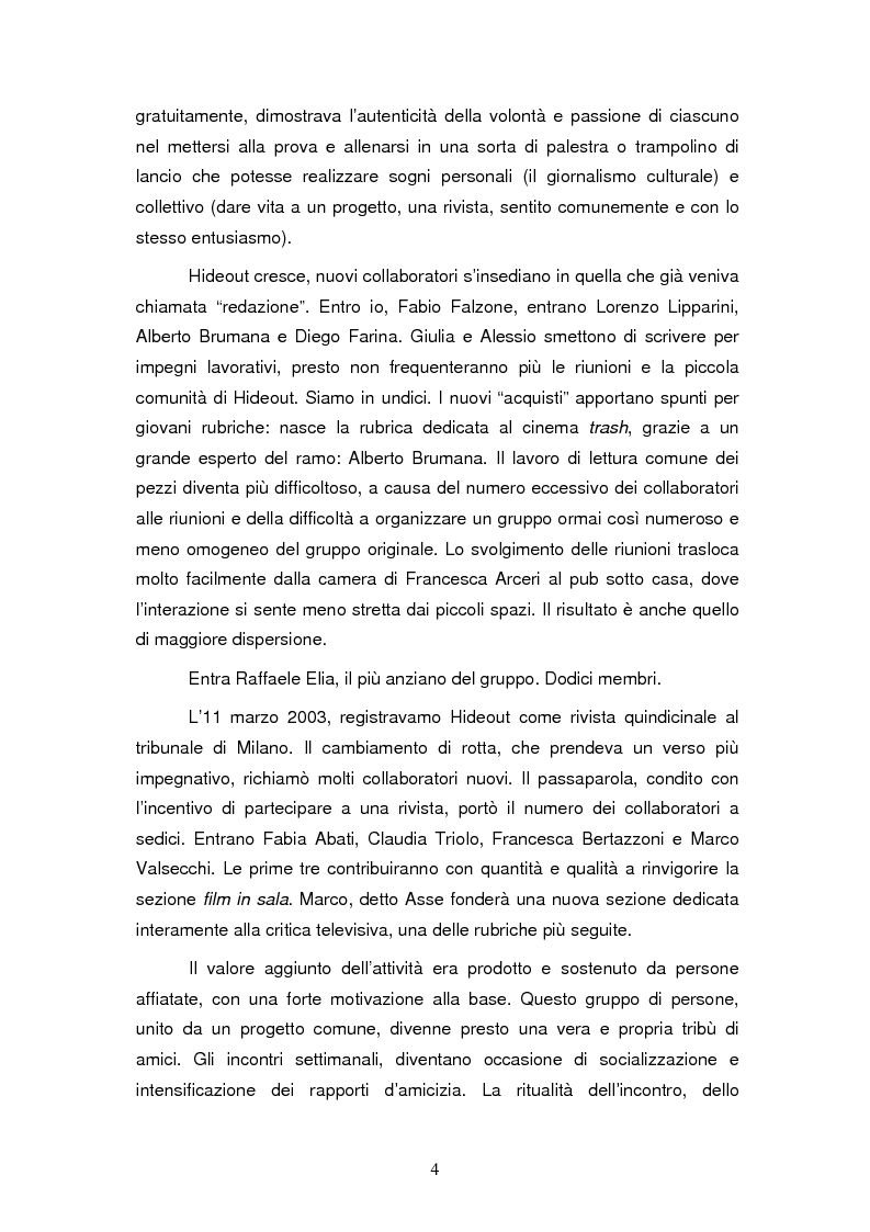 Anteprima della tesi: La costruzione dell'identità di gruppo: il caso Hideout, Pagina 4