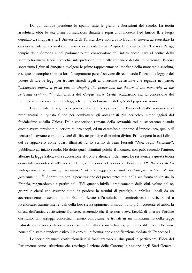 Estratto dalla tesi: La centralità del potere sovrano nel pensiero di Jean Bodin