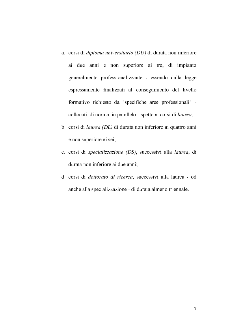 Anteprima della tesi: Indagine statistica sulla nuova laurea triennale, Pagina 7