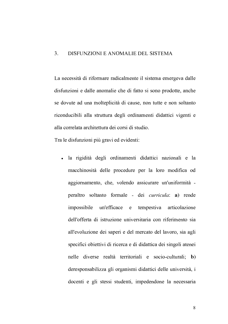 Anteprima della tesi: Indagine statistica sulla nuova laurea triennale, Pagina 8