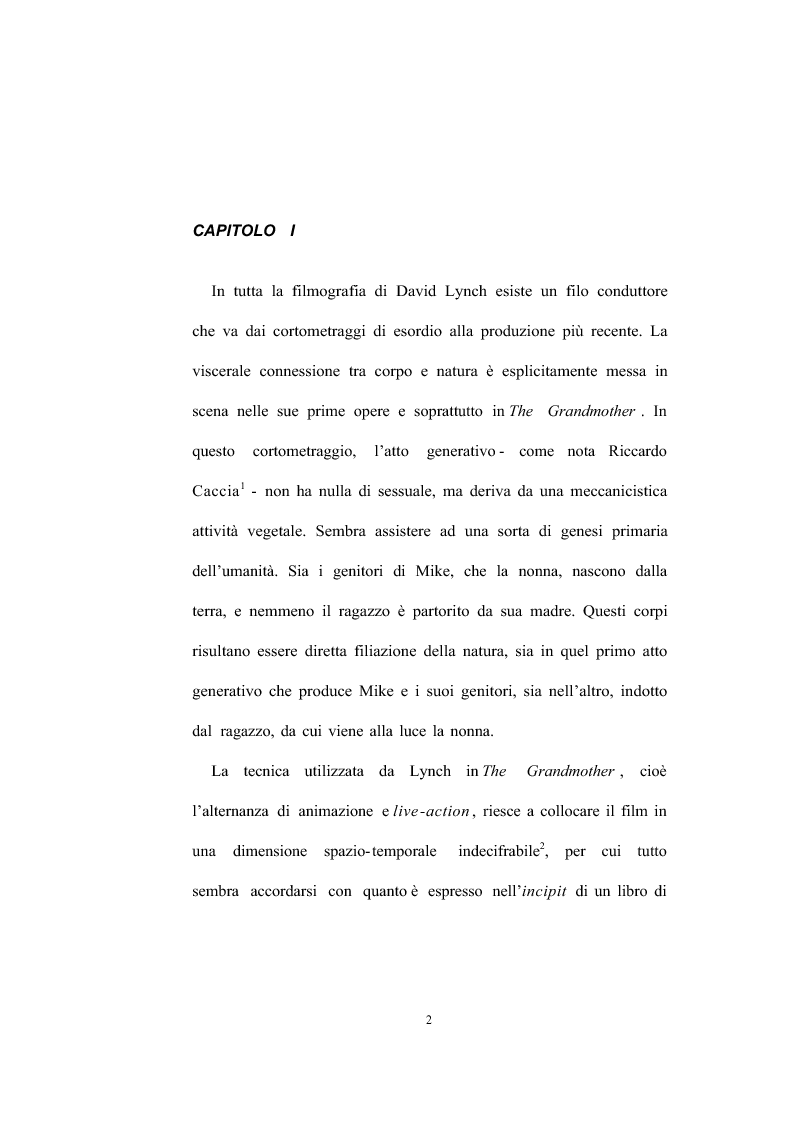 Anteprima della tesi: David Lynch - Universi speculari nel nuovo noir hollywoodiano (1969-1992), Pagina 4