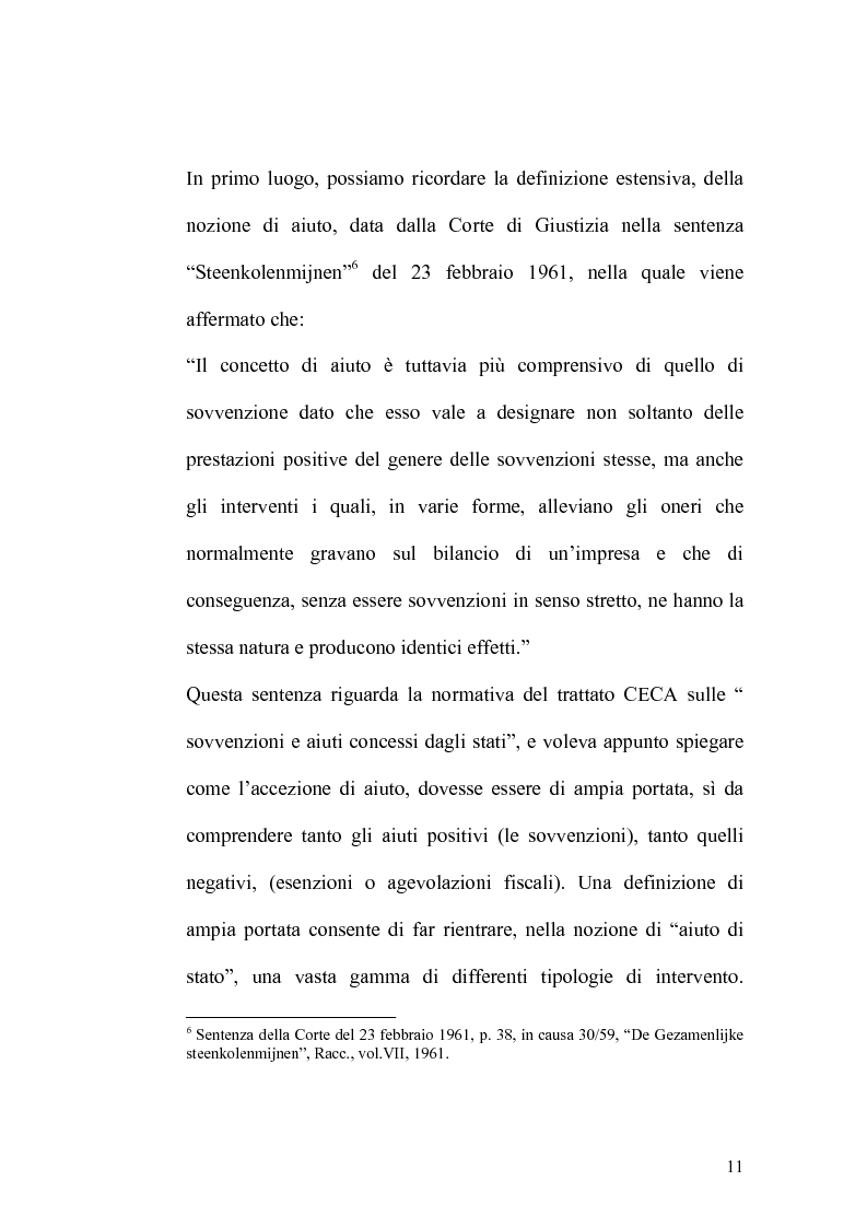 Anteprima della tesi: Gli aiuti fiscali, Pagina 9