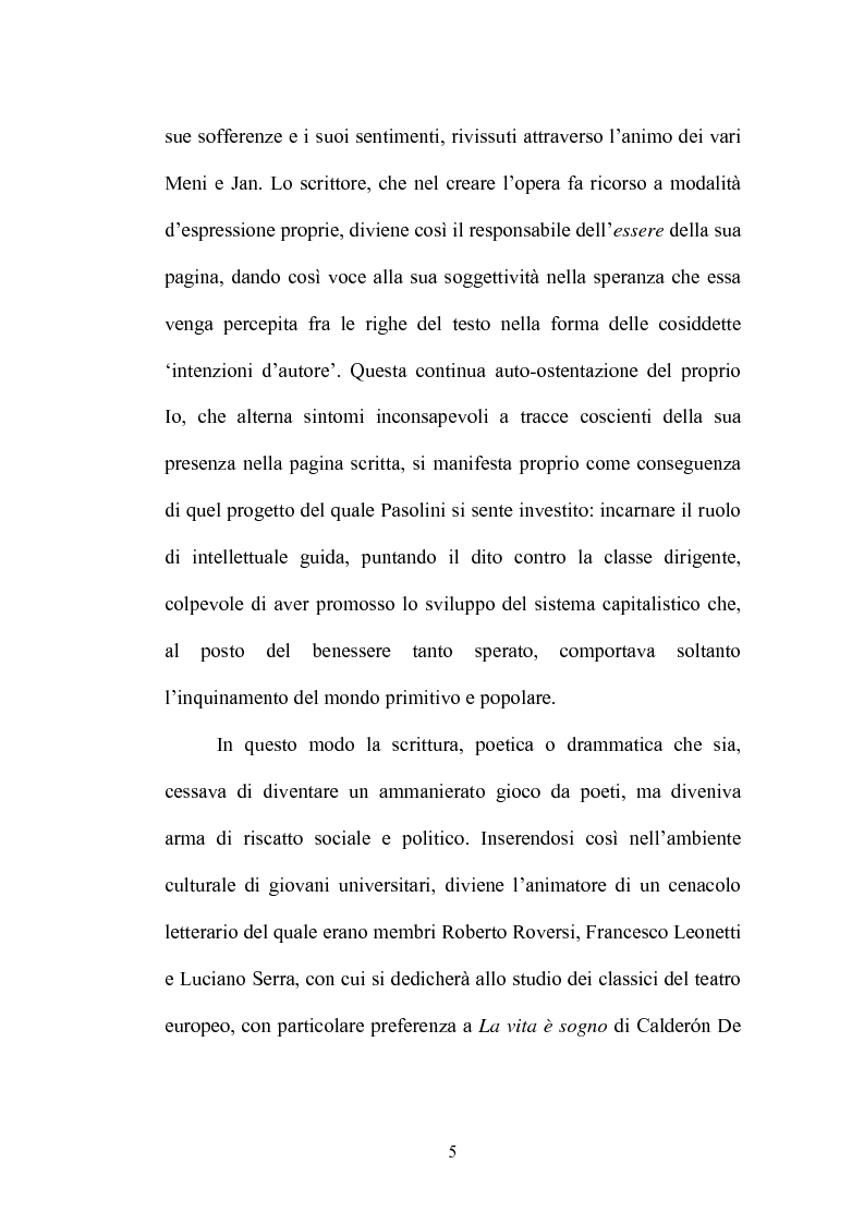 Anteprima della tesi: Il Vantone tra mito e dialetto. Il teatro di Pier Paolo Pasolini, Pagina 9