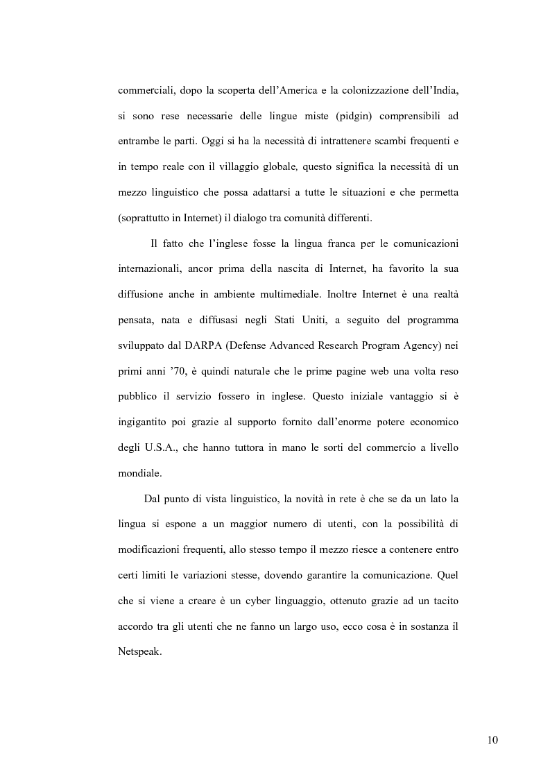 Anteprima della tesi: Netspeak, Hypertext and Virtual Communities : Communicating in Cyberspace, Pagina 12