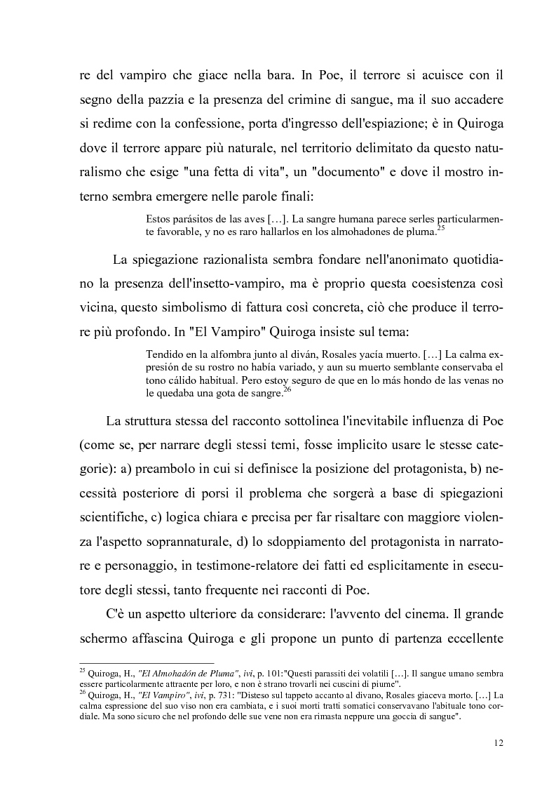 Anteprima della tesi: Due ''filosofie'' dell'orrore: Horacio Quiroga e Howard Phillips Lovecraft, Pagina 12