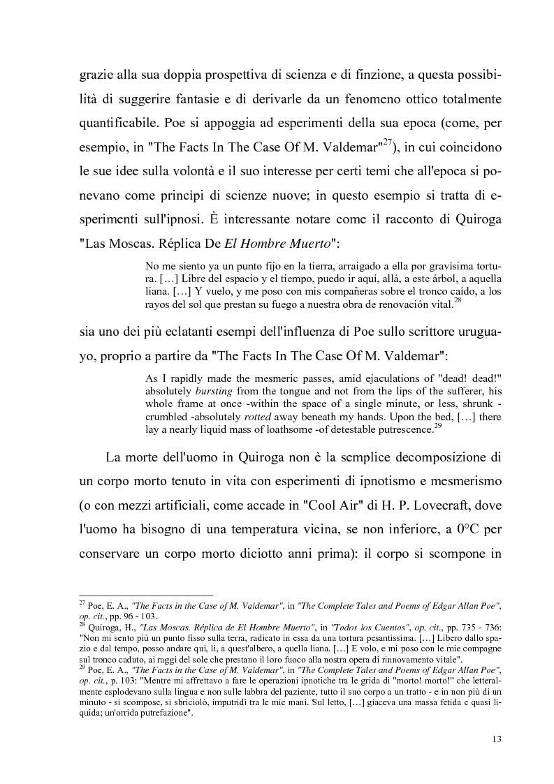 Anteprima della tesi: Due ''filosofie'' dell'orrore: Horacio Quiroga e Howard Phillips Lovecraft, Pagina 13
