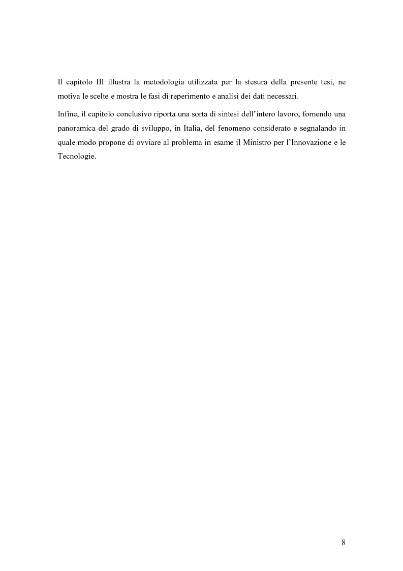 Anteprima della tesi: Le donne e Internet: il digital divide di genere, Pagina 5