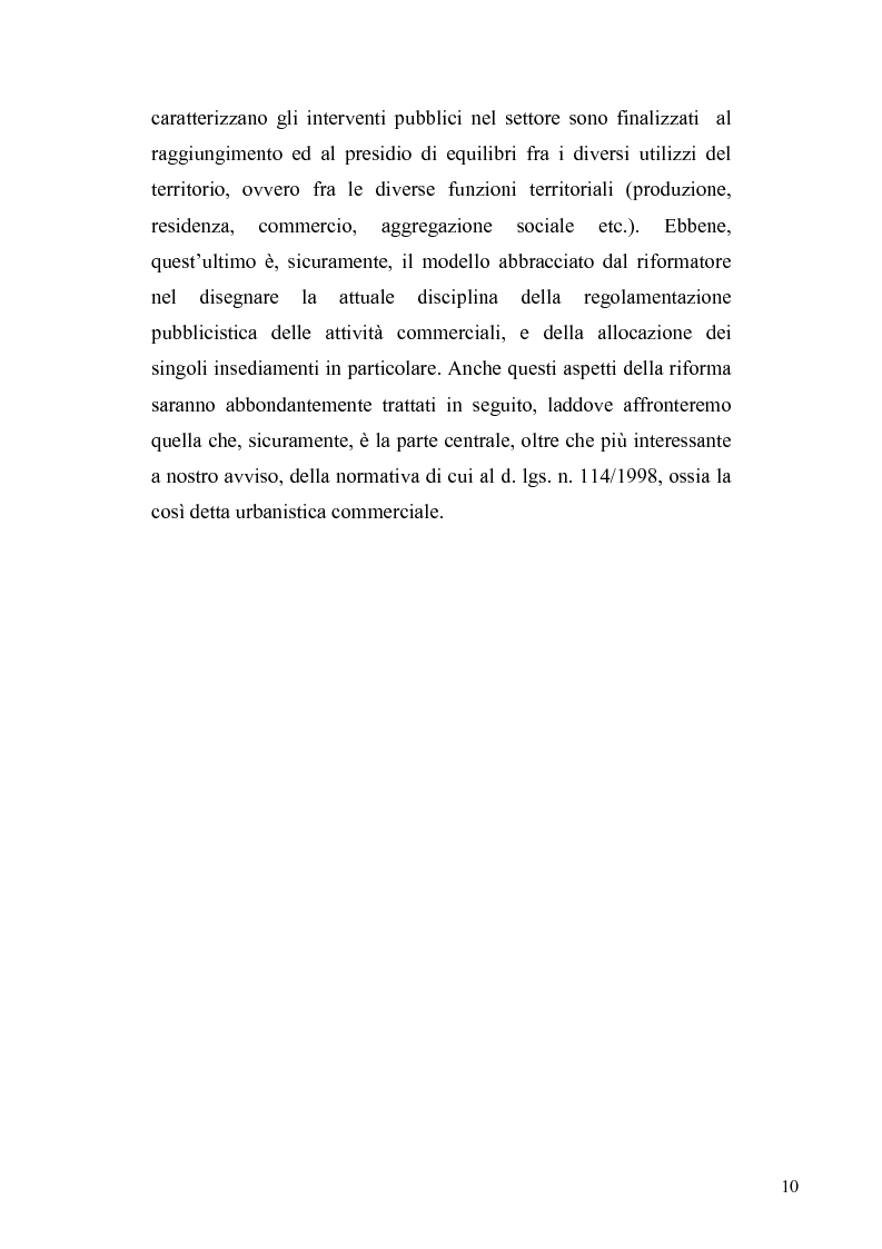 Anteprima della tesi: La discrezionalità amministrativa nella disciplina del commercio al dettaglio in sede fissa, Pagina 7