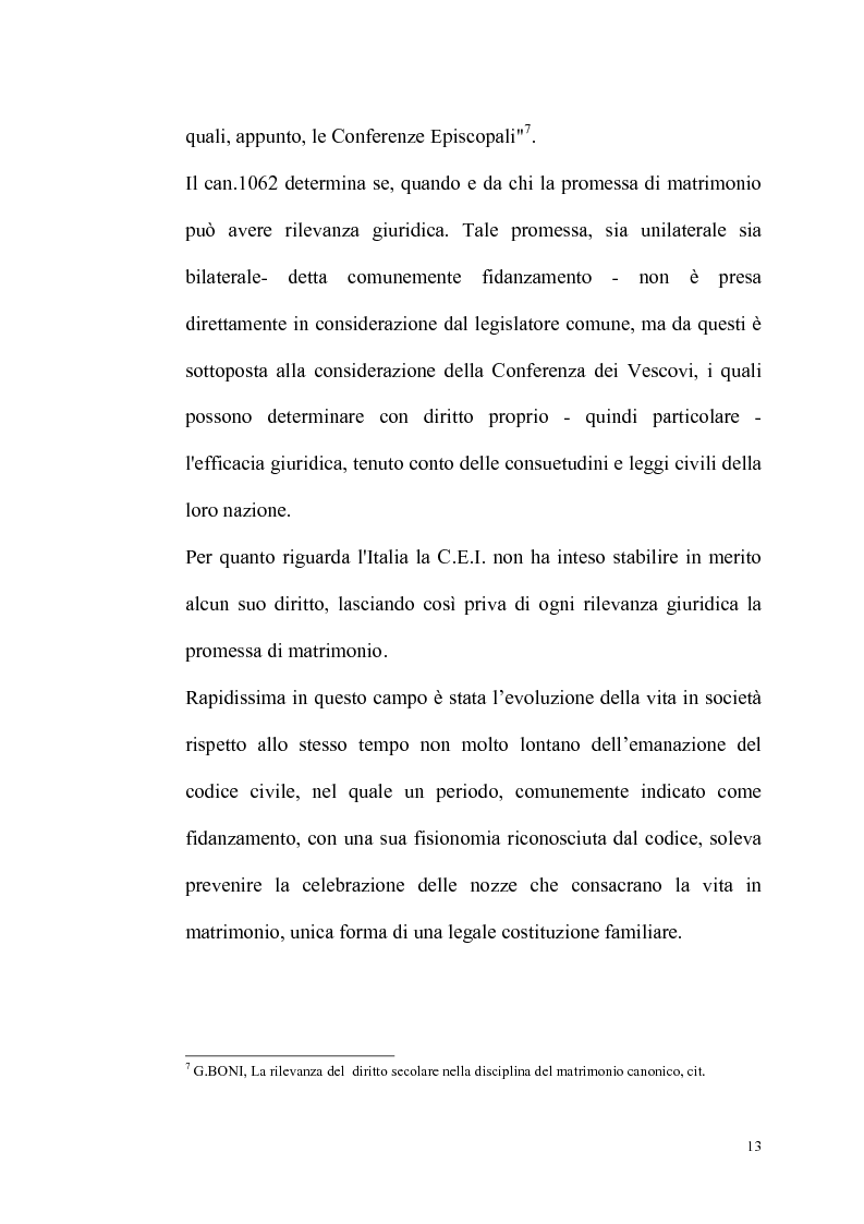 Anteprima della tesi: Rilevanza dello ius civile nella disciplina del matrimonio canonico, Pagina 11