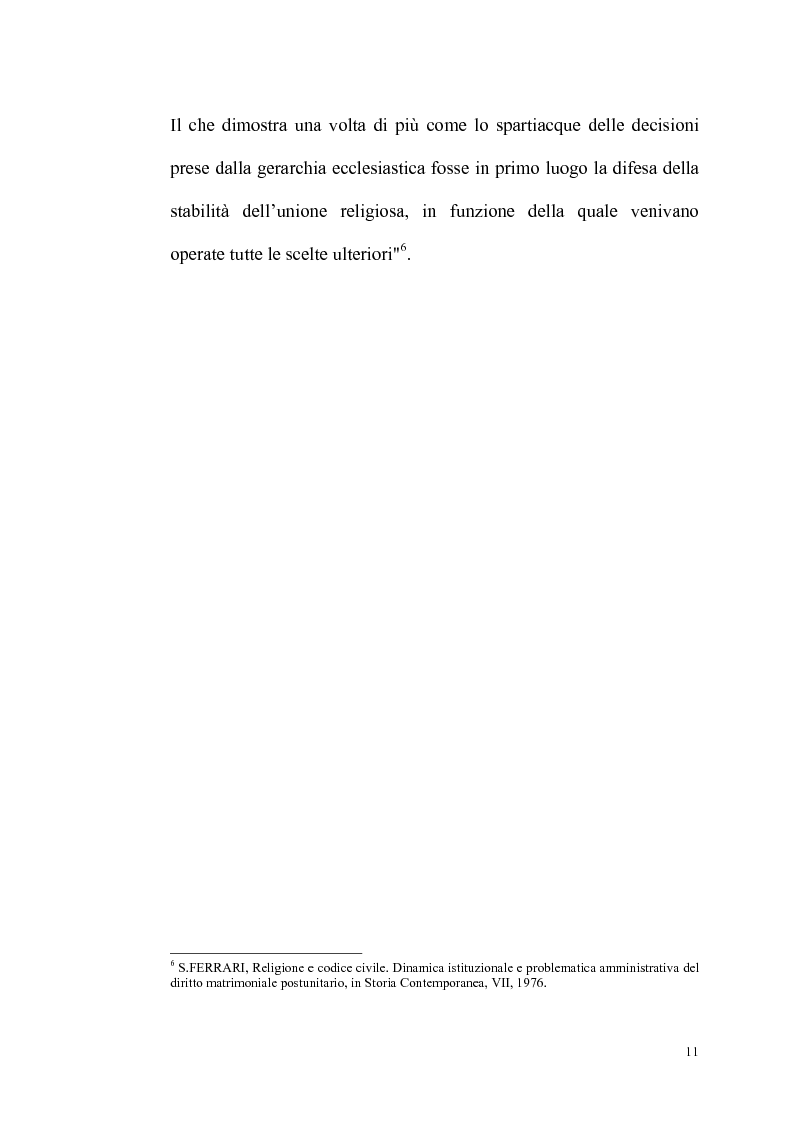 Anteprima della tesi: Rilevanza dello ius civile nella disciplina del matrimonio canonico, Pagina 9