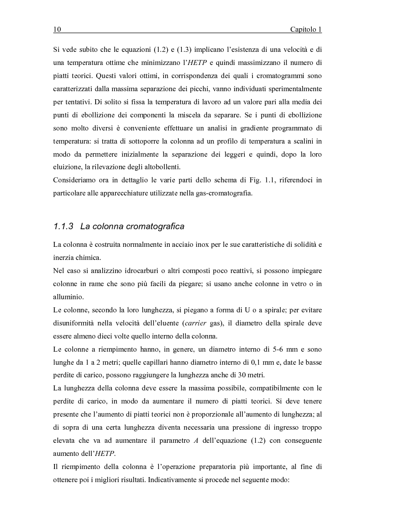 Anteprima della tesi: Misura di coefficienti di attività a diluizione infinita di solventi in polimeri ramificati, Pagina 12