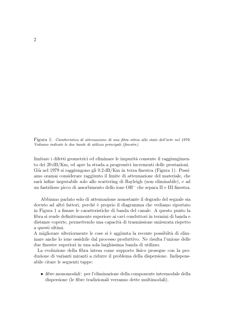 Anteprima della tesi: Implementazione di un simulatore per la propagazione di impulsi in un canale ottico., Pagina 2